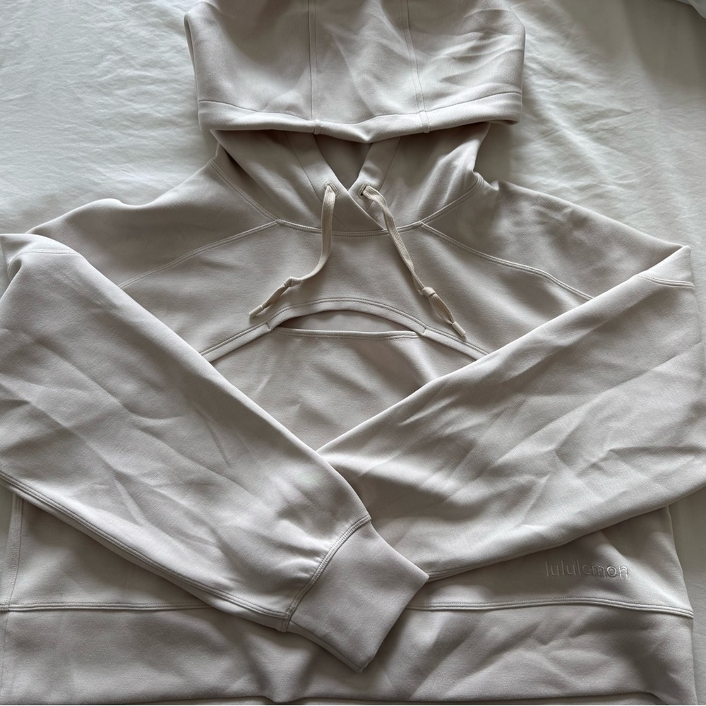 lululemon athletica Cream Cut Out Hoodie